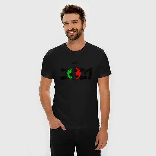 Мужские приталенные футболки Сборная Италии