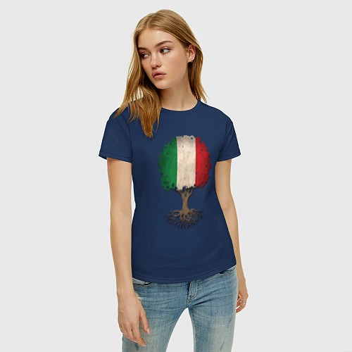 Женские хлопковые футболки Сборная Италии