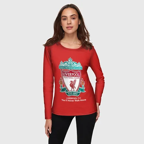 Женские футболки с рукавом Ливерпуль