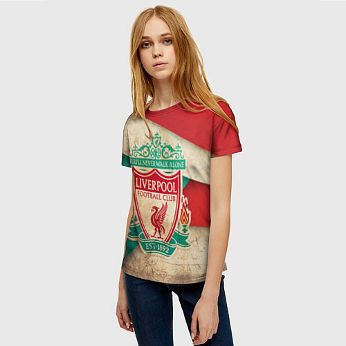 Женские 3D-футболки Ливерпуль