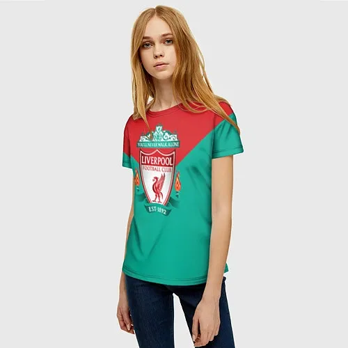 Женские 3D-футболки Ливерпуль