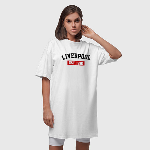 Женские длинные футболки Ливерпуль