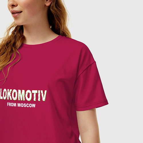 Женские футболки оверсайз Локомотив