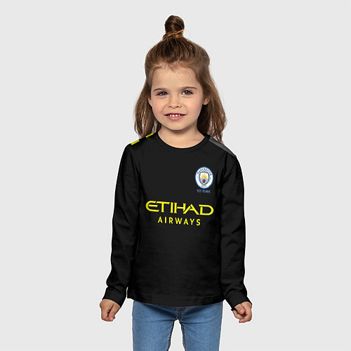 Детские футболки с рукавом Манчестер Сити