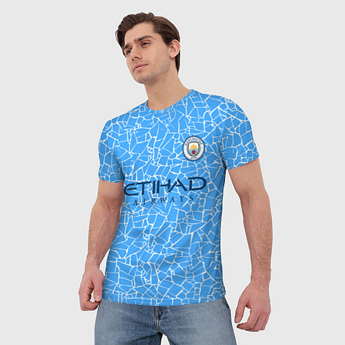 Мужские 3D-футболки Манчестер Сити