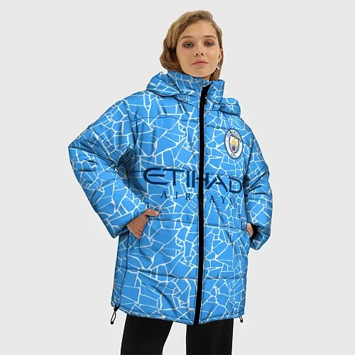 Женские куртки с капюшоном Манчестер Сити