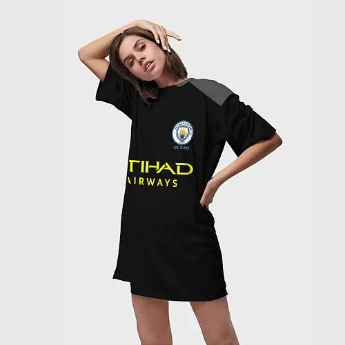Женские длинные футболки Манчестер Сити