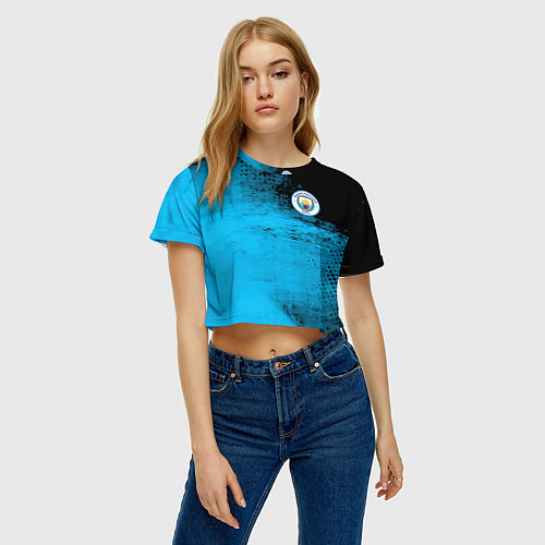 Женские укороченные футболки Манчестер Сити