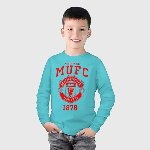 Детские хлопковые лонгсливы Манчестер Юнайтед