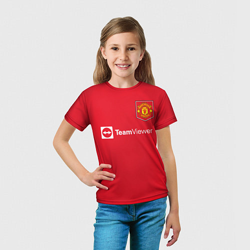 Детские 3D-футболки Манчестер Юнайтед