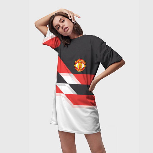 Женские длинные футболки Манчестер Юнайтед