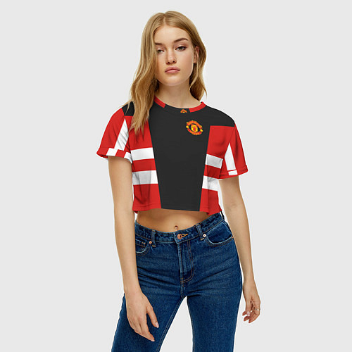 Женские укороченные футболки Манчестер Юнайтед