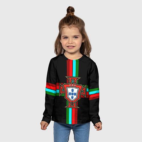 Детские Лонгсливы полноцветные Сборная Португалии