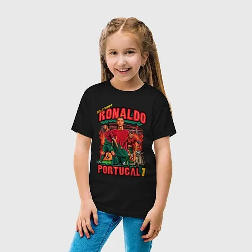 Детские хлопковые футболки Сборная Португалии