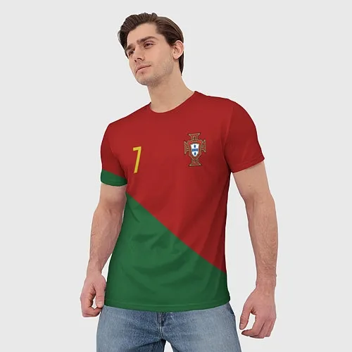 Мужские 3D-футболки Сборная Португалии