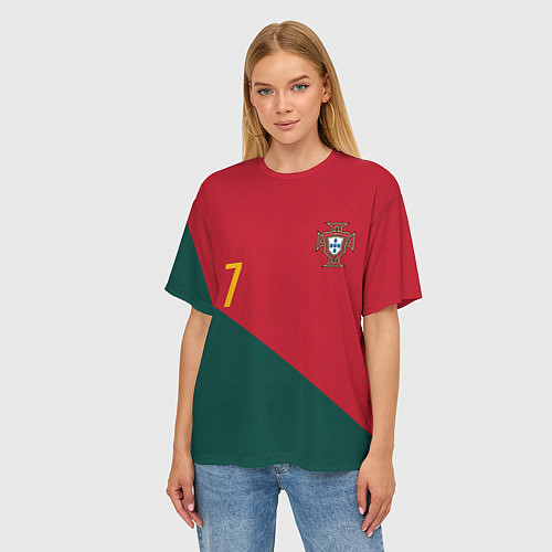 Женские футболки оверсайз Сборная Португалии
