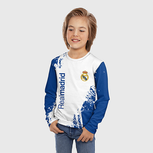 Детские футболки с рукавом Реал Мадрид