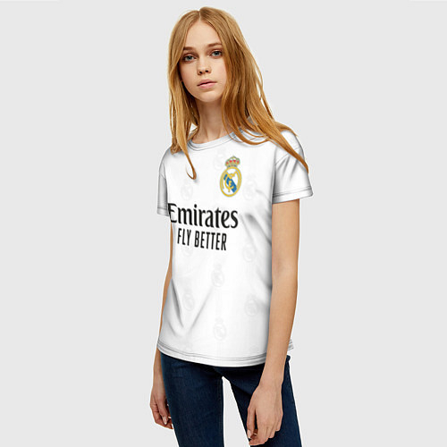 Женские 3D-футболки Реал Мадрид
