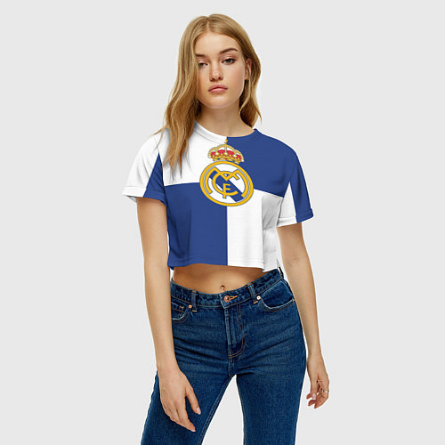 Женские укороченные футболки Реал Мадрид