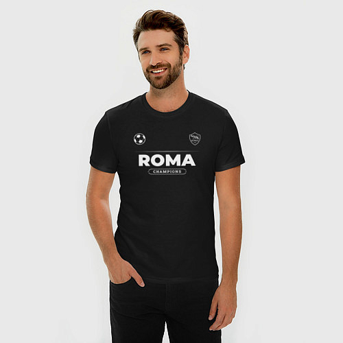 Мужские приталенные футболки Рома