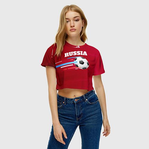 Женские укороченные футболки Сборная России