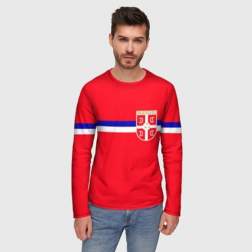 Мужские футболки с рукавом Сборная Сербии