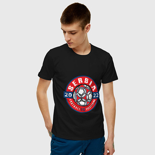 Мужские хлопковые футболки Сборная Сербии