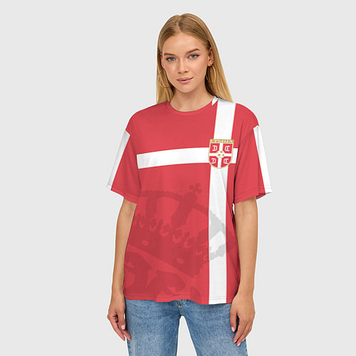 Женские футболки оверсайз Сборная Сербии
