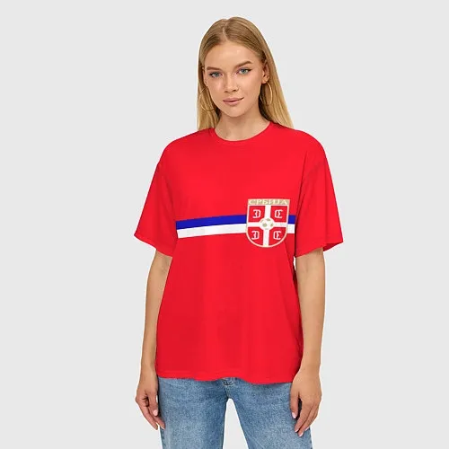 Женские футболки оверсайз Сборная Сербии