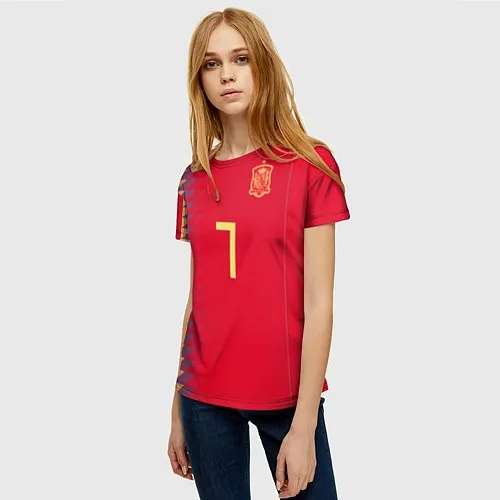 Женские 3D-футболки Сборная Испании
