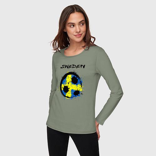 Женские футболки с рукавом Сборная Швеции