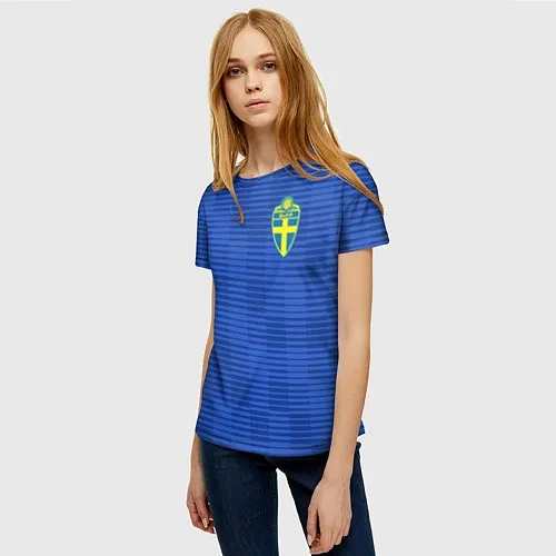 Женские 3D-футболки Сборная Швеции