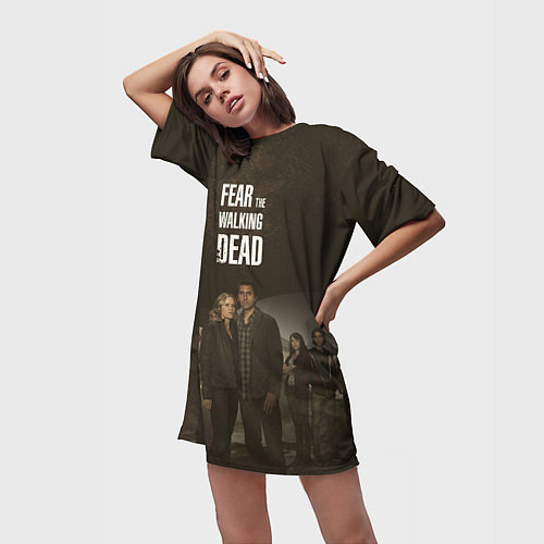 Женские длинные футболки Бойтесь ходячих мертвецов