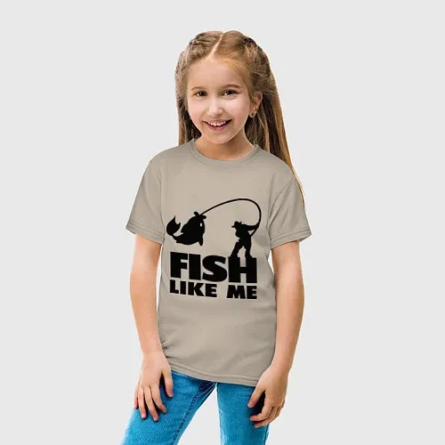 Детские хлопковые футболки для рыбалки