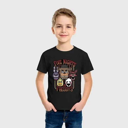 Детские хлопковые футболки Five Nights At Freddy's