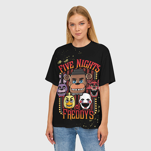 Женские футболки оверсайз Five Nights At Freddy's
