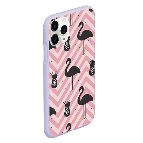 Чехлы iPhone 11 series с фламинго