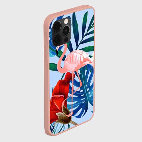 Чехлы iPhone 12 Pro Max с фламинго
