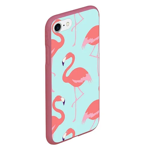 Чехлы для iPhone 8 с фламинго