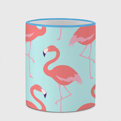 Кружки цветные с фламинго