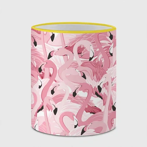 Кружки керамические с фламинго