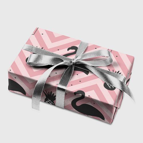 Бумажная упаковка с фламинго