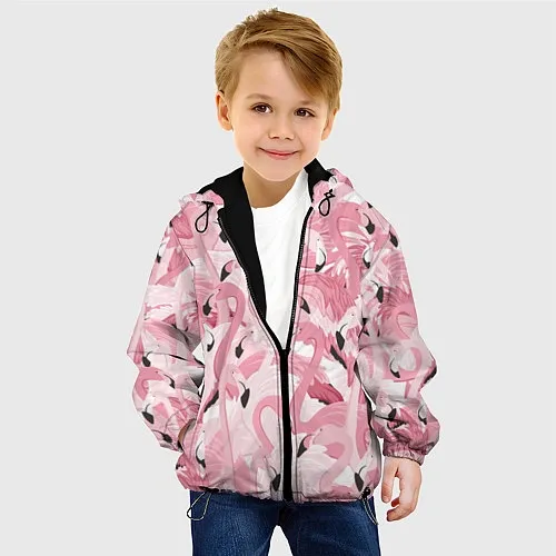 Детские демисезонные куртки с фламинго