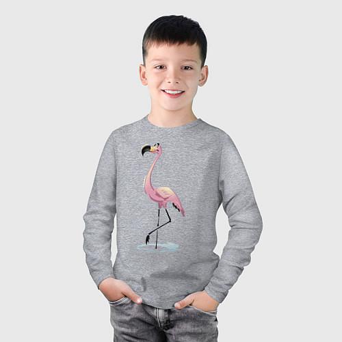 Детские футболки с рукавом с фламинго