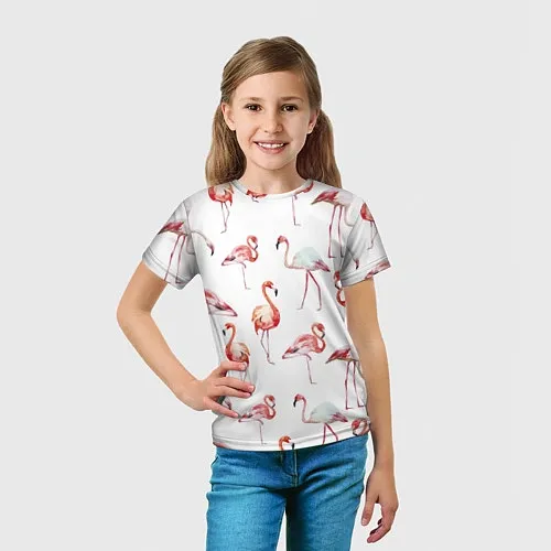 Детские футболки с фламинго