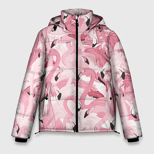 Мужские зимние куртки с фламинго