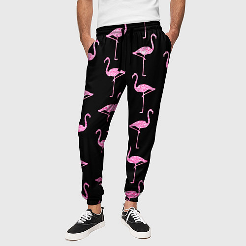 Мужские брюки с фламинго