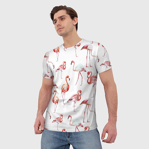 Мужские футболки с фламинго
