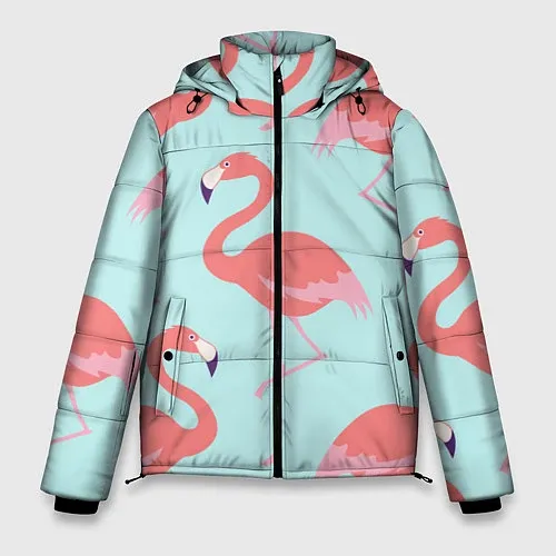 Зимние куртки с фламинго