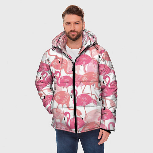 Куртки с капюшоном с фламинго